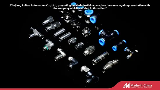 Blue Button Pneumatic Low-End Quality Union Bulkhead Connect Factory Wholesale Pneumatic Quick Connector PC Straight Hot Sale PT Wholesale Pneumatic Fitting
